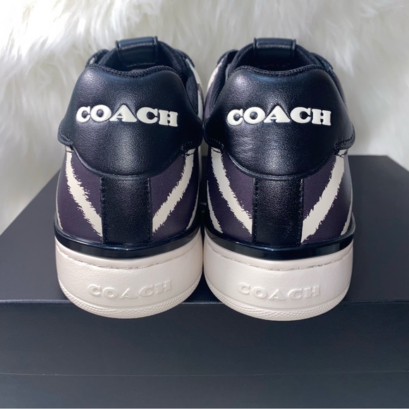 Coach size 9 woman sneakers Zebra print New in box - Picture 5 of 10